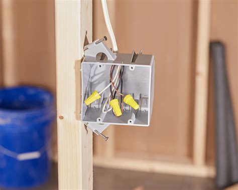 attach electrical box to stud thru hole|electrical box to stud insert.